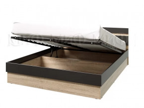 Кровать Ким с ПМ 1600 Графит софт, сонома в Когалыме - kogalym.mebel-tymen.ru | фото