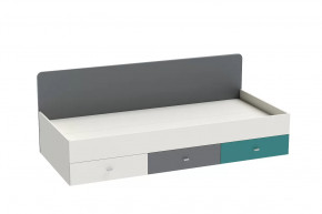 Кровать Клео арт. 010, 900*2000 мм, графит, миндаль, океан Диал в Когалыме - kogalym.mebel-tymen.ru | фото