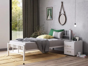 Кровать односпальная Кадис 90х200 Белый в Когалыме - kogalym.mebel-tymen.ru | фото