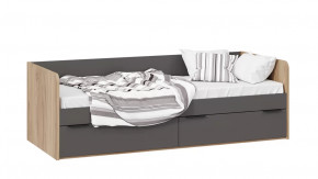 Кровать «Порто» Яблоня Беллуно, Графит софт в Когалыме - kogalym.mebel-tymen.ru | фото