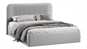 Кровать с ПМ «Тиффани» Тип 1 с заглушиной Велюр Confetti Silver в Когалыме - kogalym.mebel-tymen.ru | фото