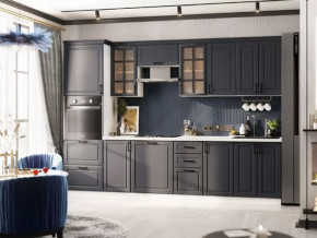 Кухня Николь-1 3 м. Белый/Графит софт в Когалыме - kogalym.mebel-tymen.ru | фото