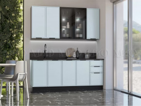 Кухня Николь 2,0/900м (Браш Деним Блю) в Когалыме - kogalym.mebel-tymen.ru | фото