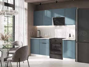 Кухня Николь 2,1м (Браш Блю) в Когалыме - kogalym.mebel-tymen.ru | фото