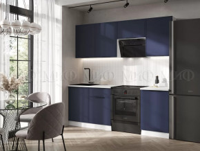 Кухня Николь 2,1м (Холст сапфировый) в Когалыме - kogalym.mebel-tymen.ru | фото