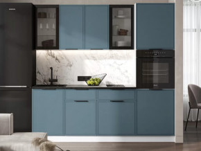 Кухня Николь 2,2м (Браш Блю) в Когалыме - kogalym.mebel-tymen.ru | фото