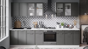 Кухонный гарнитур «Белладжио» №2 Белый, Софт графит в Когалыме - kogalym.mebel-tymen.ru | фото