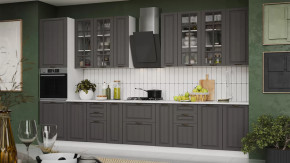 Кухонный гарнитур «Лина» №7 Белый, Графит в Когалыме - kogalym.mebel-tymen.ru | фото