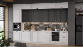 Кухонный гарнитур «Лина» №9 Белый, Графит в Когалыме - kogalym.mebel-tymen.ru | фото