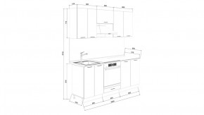 Кухонный гарнитур «Лорас» длиной 200 см со шкафом НБ в Когалыме - kogalym.mebel-tymen.ru | фото