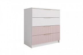 ЛАВИС КМД 800.1 Комод 4ящ (ш800*г450*в860мм), белый в Когалыме - kogalym.mebel-tymen.ru | фото