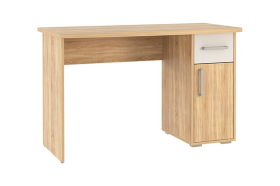 Стол компьютерный 1200 Лайт-1 дуб сонома/белый в Когалыме - kogalym.mebel-tymen.ru | фото