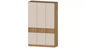 Ленора Шкаф 3х ств. Дуб вотан/Кашемир в Когалыме - kogalym.mebel-tymen.ru | фото