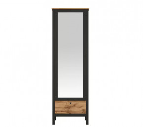 LOFT шкаф SZF1W1S/60 (Дуб вотан/Черный) в Когалыме - kogalym.mebel-tymen.ru | фото