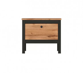 LOFT тумба KOM1K/55 (Дуб вотан/Черный) в Когалыме - kogalym.mebel-tymen.ru | фото