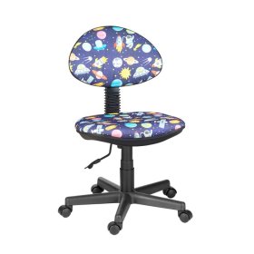 Кресло Логика  Т-59 (космос на синем) без подлокотников в Когалыме - kogalym.mebel-tymen.ru | фото