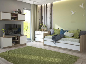 Модульная детская Челси Белый глянец, дуб сонома в Когалыме - kogalym.mebel-tymen.ru | фото