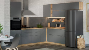 Модульная кухня «Габриэлла» Дуб крафт золотой/Титан в Когалыме - kogalym.mebel-tymen.ru | фото