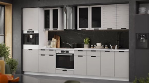 Модульная кухня «Гренада» Белый, Холст мокко в Когалыме - kogalym.mebel-tymen.ru | фото