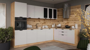 Модульная кухня «Гренада» Дуб Крафт золотой, Холст мокко в Когалыме - kogalym.mebel-tymen.ru | фото