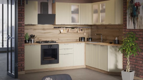 Модульная кухня «Кимберли» Дуб Крафт золотой, Крем в Когалыме - kogalym.mebel-tymen.ru | фото