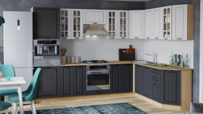 Модульная кухня «Лина» Дуб крафт золотой/Графит в Когалыме - kogalym.mebel-tymen.ru | фото