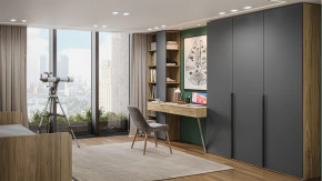 Набор детской мебели «Порто» №1 Яблоня Беллуно, Графит софт в Когалыме - kogalym.mebel-tymen.ru | фото