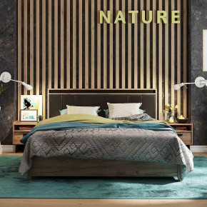 Nature 307 Кровать Люкс 1600 в Когалыме - kogalym.mebel-tymen.ru | фото
