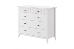 Никеа Комод 5 ящиков Белый в Когалыме - kogalym.mebel-tymen.ru | фото