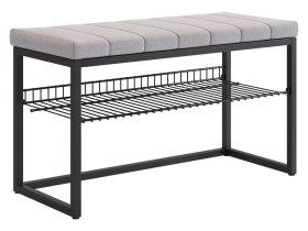 Обувница Классная 2 черный муар/оникс (велюр) в Когалыме - kogalym.mebel-tymen.ru | фото