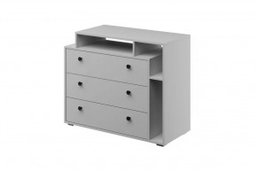 Оскар Комод 3 ящика Белый снег в Когалыме - kogalym.mebel-tymen.ru | фото