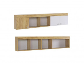 Полка Форсаж дуб крафт золотой/белый в Когалыме - kogalym.mebel-tymen.ru | фото