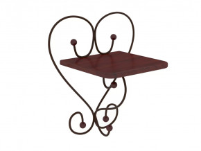 Полка настенная Милсон коричневая в Когалыме - kogalym.mebel-tymen.ru | фото