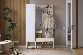 Прихожая Баско К3 белое дерево в Когалыме - kogalym.mebel-tymen.ru | фото