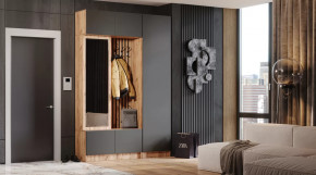 Прихожая Бавария Дуб вотан/графит в Когалыме - kogalym.mebel-tymen.ru | фото