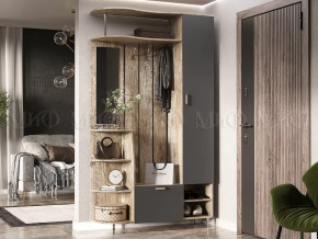 Прихожая Лика №2 1,2 м Дуб юкон, Графит в Когалыме - kogalym.mebel-tymen.ru | фото