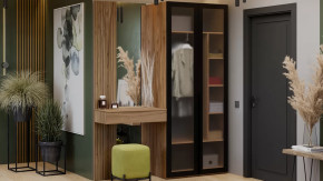 Прихожая «Порто» № 6 Яблоня Беллуно, Графит софт в Когалыме - kogalym.mebel-tymen.ru | фото