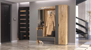 Прихожая Сабрина Дуб вотан/графит в Когалыме - kogalym.mebel-tymen.ru | фото