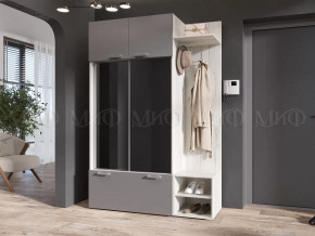 Прихожая Стелла Графит/Дуб Крафт Белый в Когалыме - kogalym.mebel-tymen.ru | фото