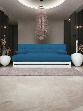 Прямой диван манго 1 Савана Деним/Планки белые в Когалыме - kogalym.mebel-tymen.ru | фото