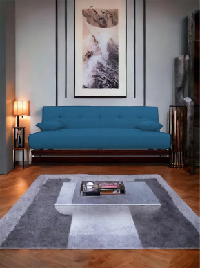 Прямой диван манго 1 Савана Деним/Планки орех в Когалыме - kogalym.mebel-tymen.ru | фото