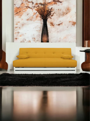 Прямой диван манго 1 Савана Елоу/Планки белые в Когалыме - kogalym.mebel-tymen.ru | фото