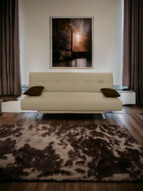 Прямой диван манго 2 Нео Латте/Подушки Нео Шоколад в Когалыме - kogalym.mebel-tymen.ru | фото