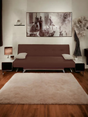 Прямой диван манго 2 Нео Шоколад/Подушки Нео Латте в Когалыме - kogalym.mebel-tymen.ru | фото