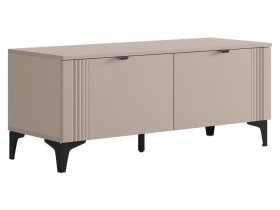 Тумба Рич кашемир/фрапучино матовый/черный в Когалыме - kogalym.mebel-tymen.ru | фото