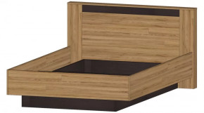 Серия Бостон Кровать 1400 дуб вотан/венге в Когалыме - kogalym.mebel-tymen.ru | фото
