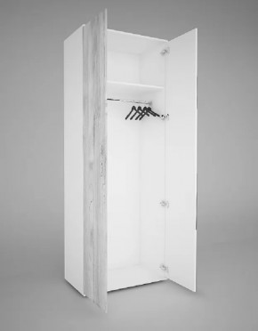 Шкаф 2-х створчатый EVO "Сорренто" с МДФ и ЛДСП створкой БЕЗ зеркала в Когалыме - kogalym.mebel-tymen.ru | фото