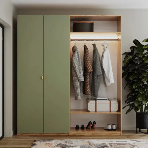 Шкаф 2000 Олива шагрень Фаска в Когалыме - kogalym.mebel-tymen.ru | фото