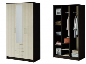 Шкаф 3-х створчатый Фиеста венге/лоредо в Когалыме - kogalym.mebel-tymen.ru | фото