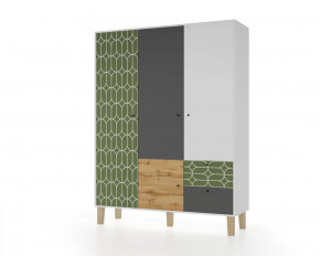 Шкаф 3-х створчатый "Story" (Овалы) в Когалыме - kogalym.mebel-tymen.ru | фото